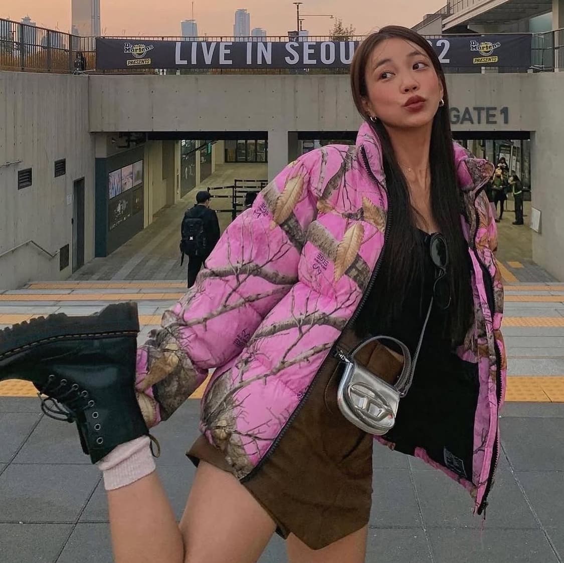 스컬프터 남녀공용 푸퍼 패딩 연인 남매 커플룩 방한 스키 겨울 유니크 상품이미지3