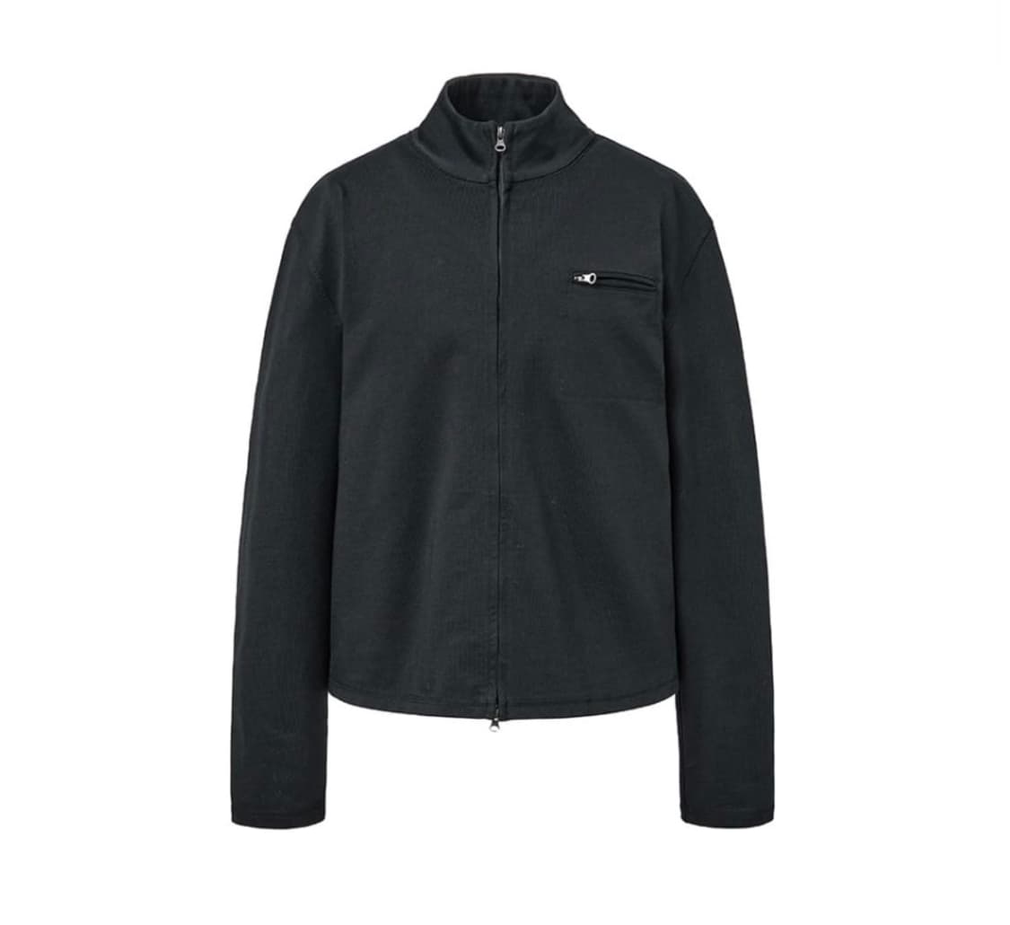 아모멘토 슬림 포켓 점퍼 L 블랙 상품이미지1