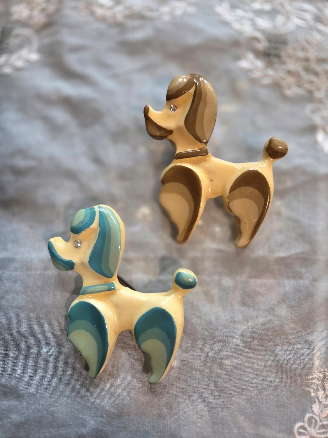 빈티지 푸들브로치 2종 상품이미지1