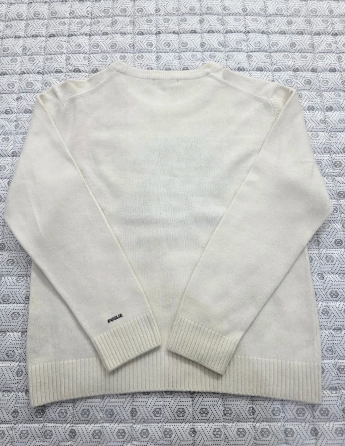 맨온더분 아이보리 울 니트 95 상품이미지4