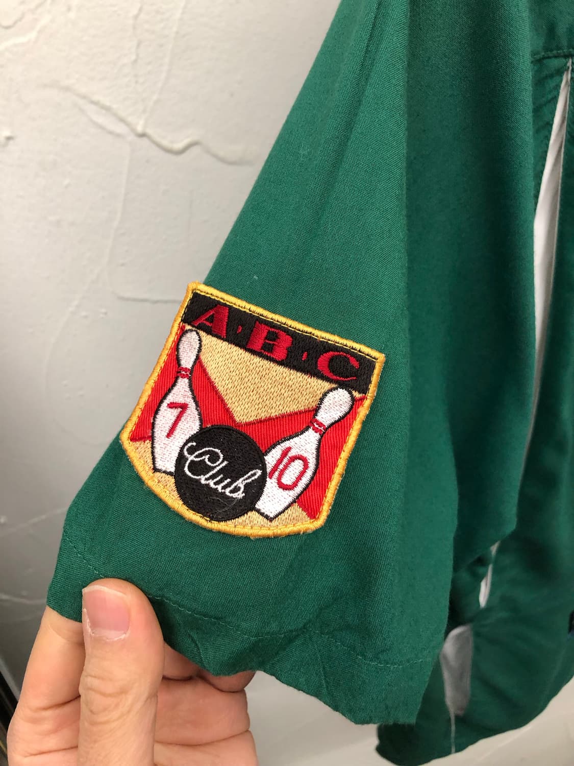 휴스턴 레이온 자수 볼링 셔츠 상품이미지5