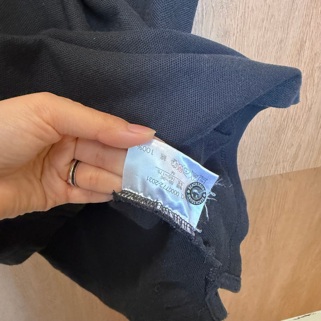 빈티지 카라 반팔 티셔츠 프린팅 디테일 블랙 k57 상품이미지9