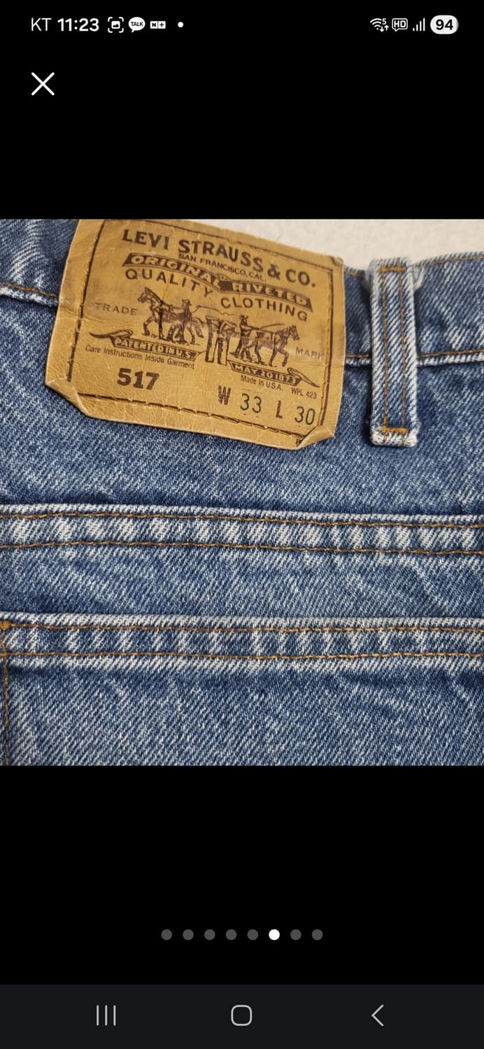 (92)리바이스517 오렌지탭 33x30  상품이미지4