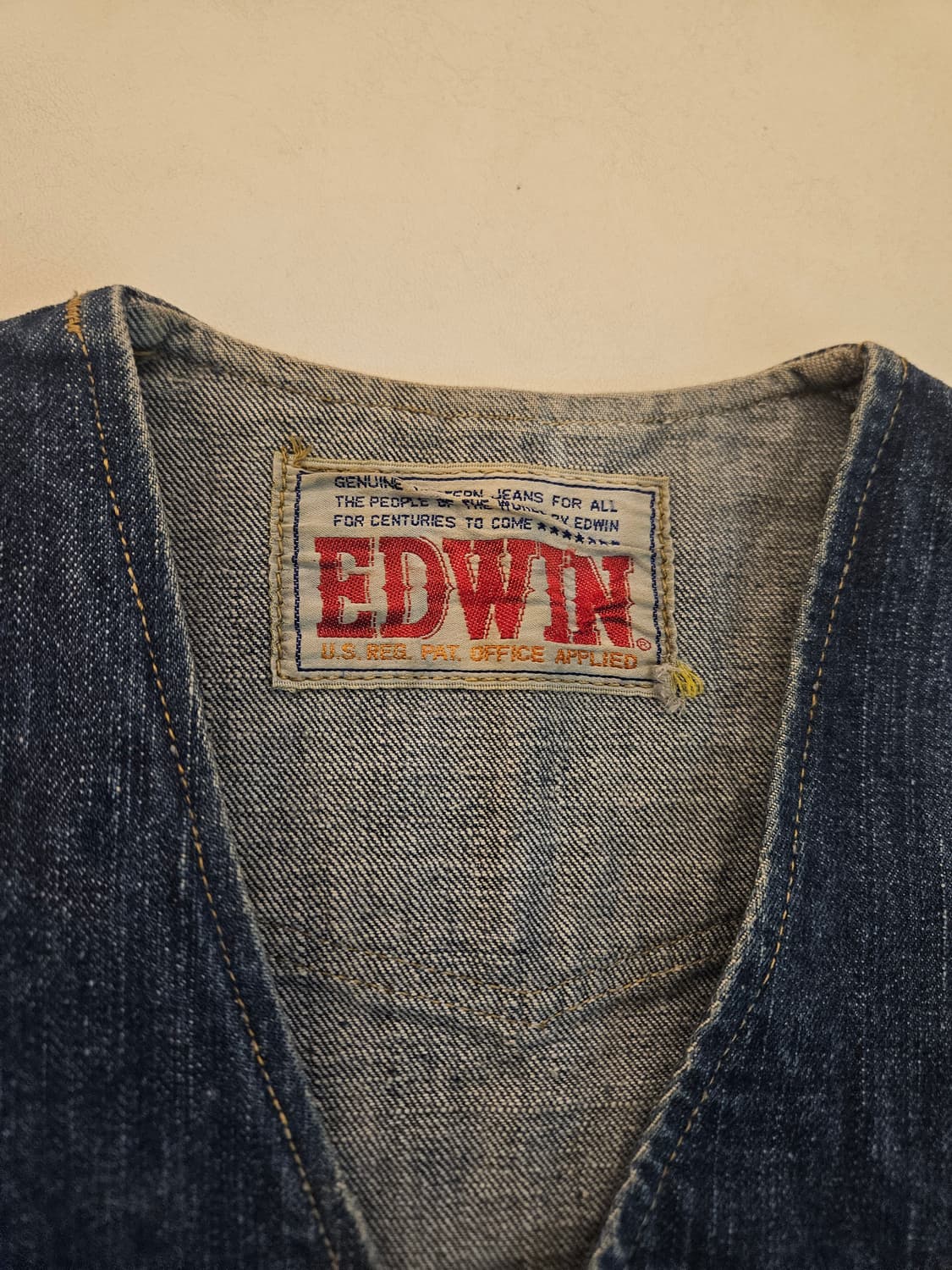 에드윈 데님 베스트 청조끼 상품이미지2