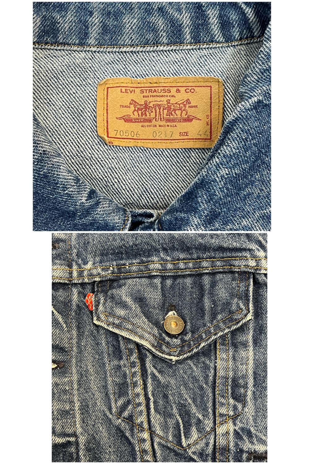 리바이스 데님 자켓 70506 0217 #csz3677 상품이미지3