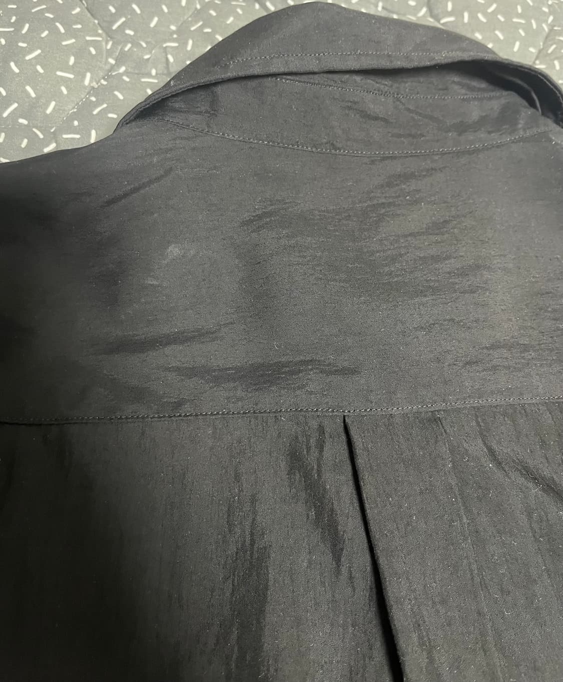 [4] 해칭룸 더블 슬리브 셔츠 블랙 상품이미지5