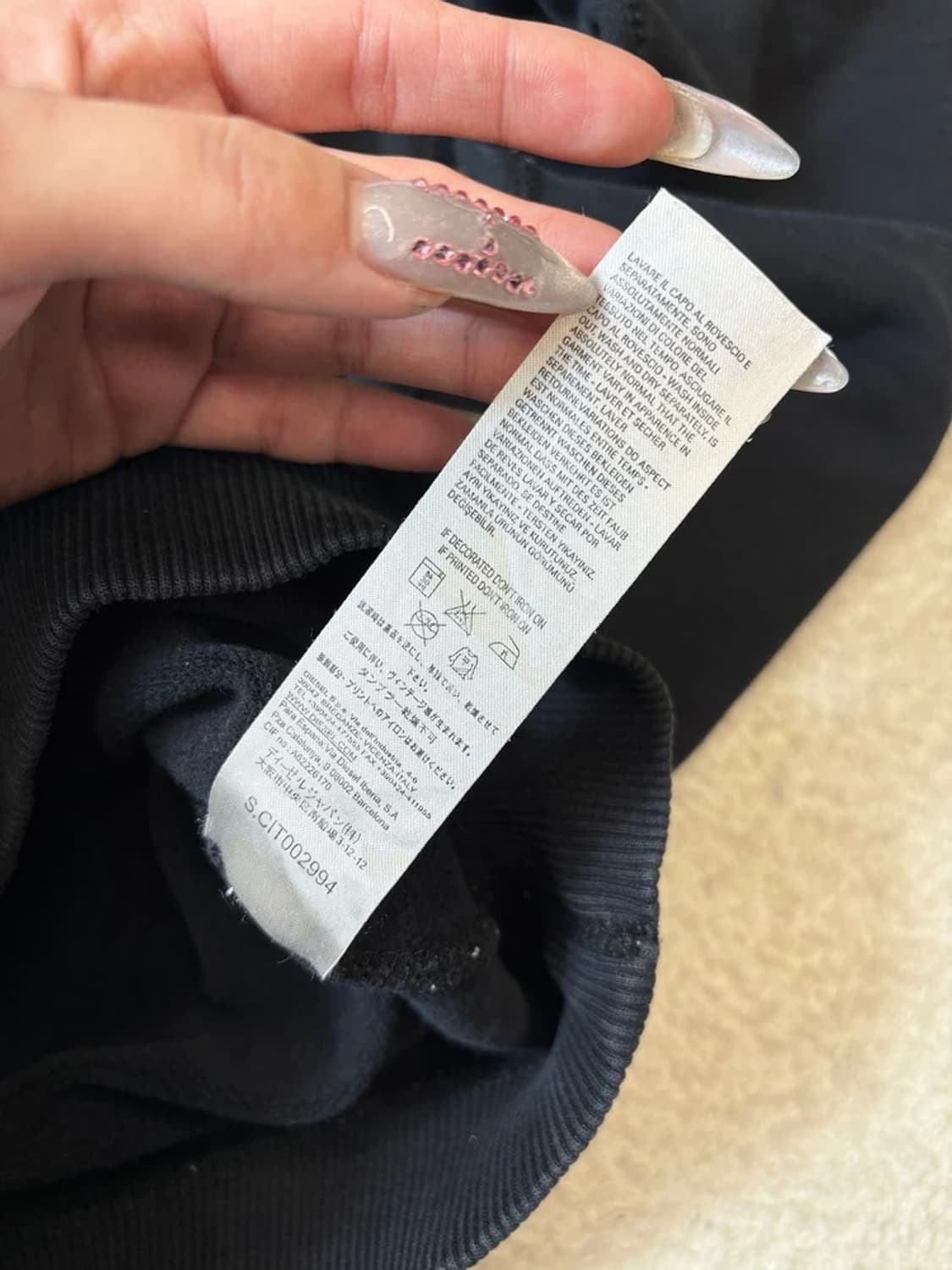 디젤 DIESEL 00's 락시크 울프 크루넥 맨투맨 PN6255 상품이미지7