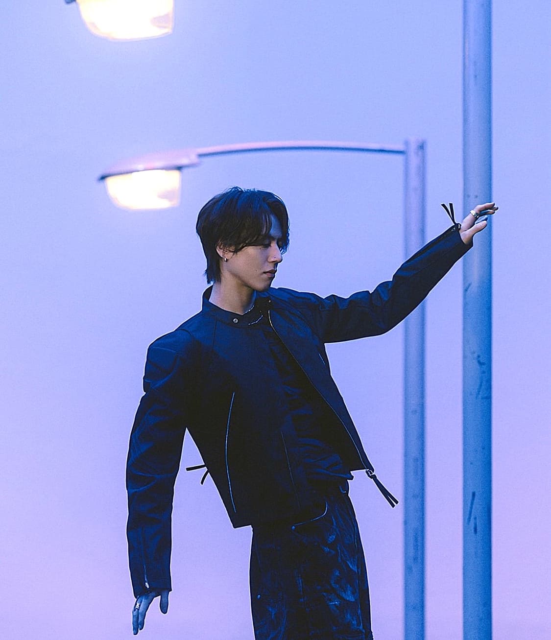 꾸레쥬 24ss 레이서 패디드 코튼 바이커 봄버자켓 상품이미지1