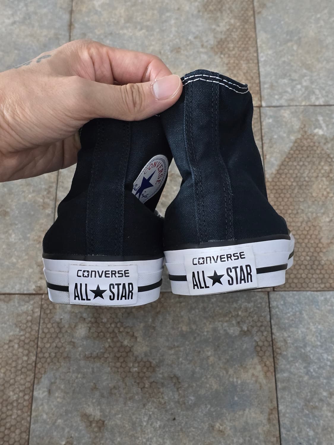 (245)컨버스 척테일러 올스타 하이 검흰 상품이미지9