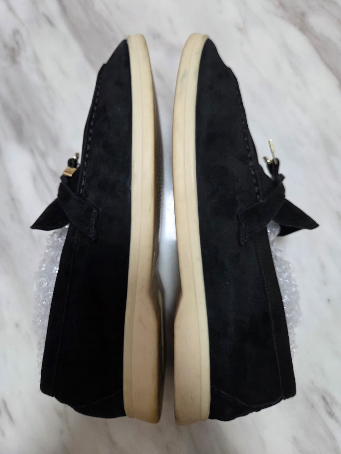 로로피아나 썸머참스 블랙 스웨이드 로퍼 상품이미지5