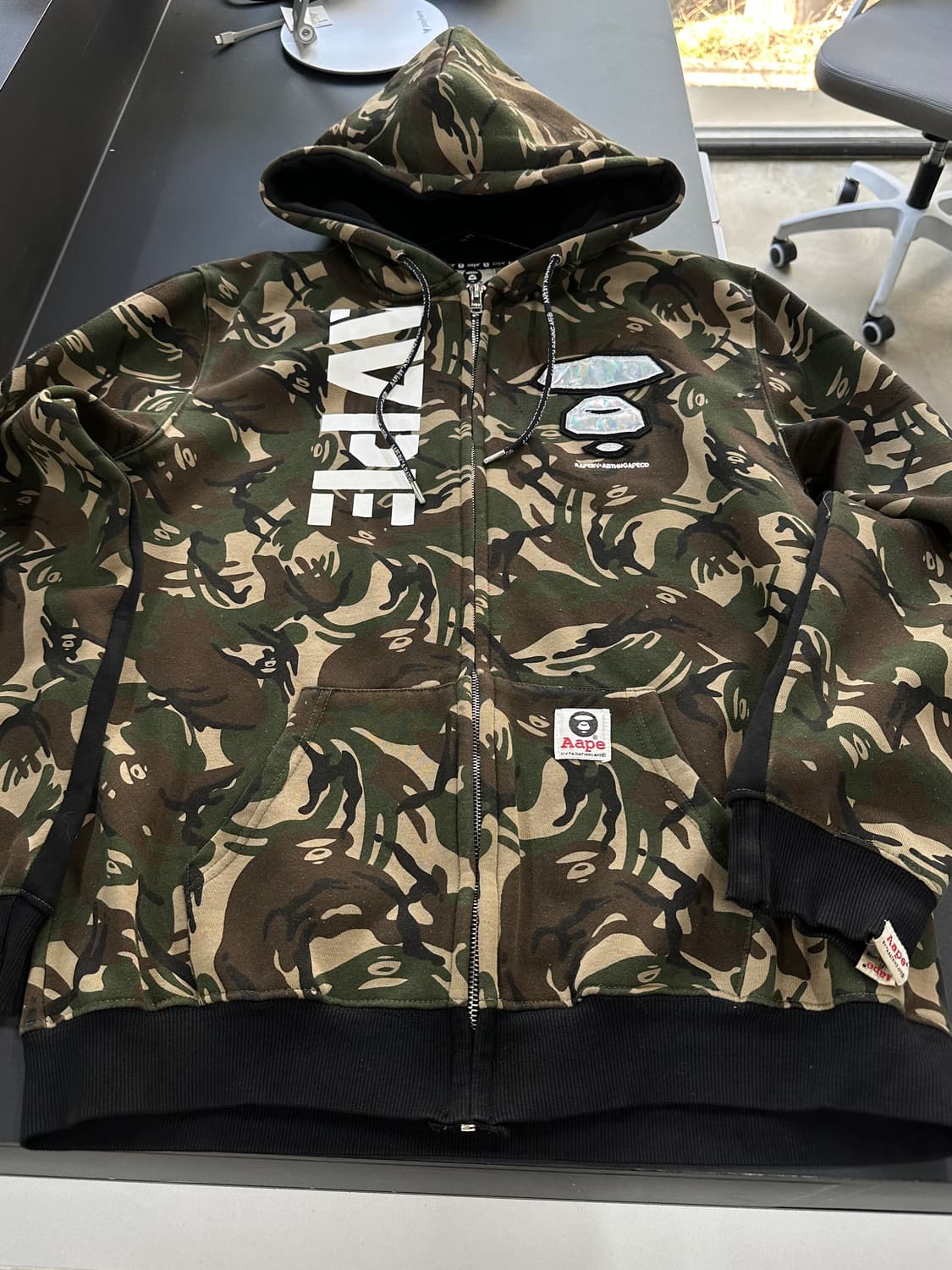 에이프 APUNVS 풀 카모 후드집엄  상품이미지5