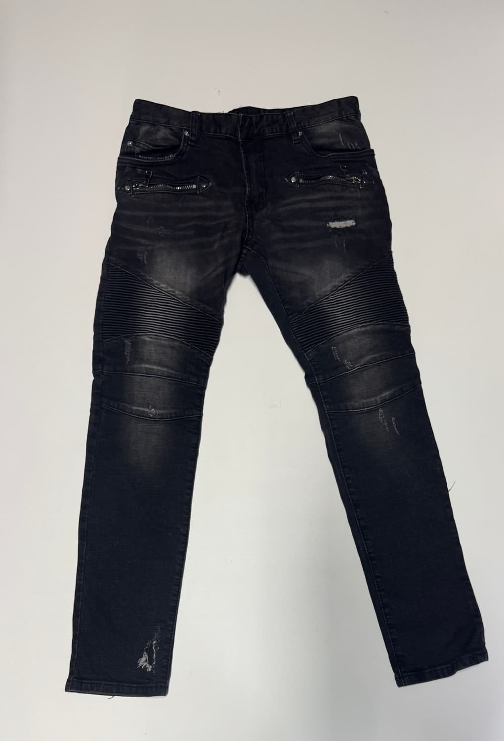 디서먼트 발망 커스텀 블랙 워싱 바이커진 상품이미지1