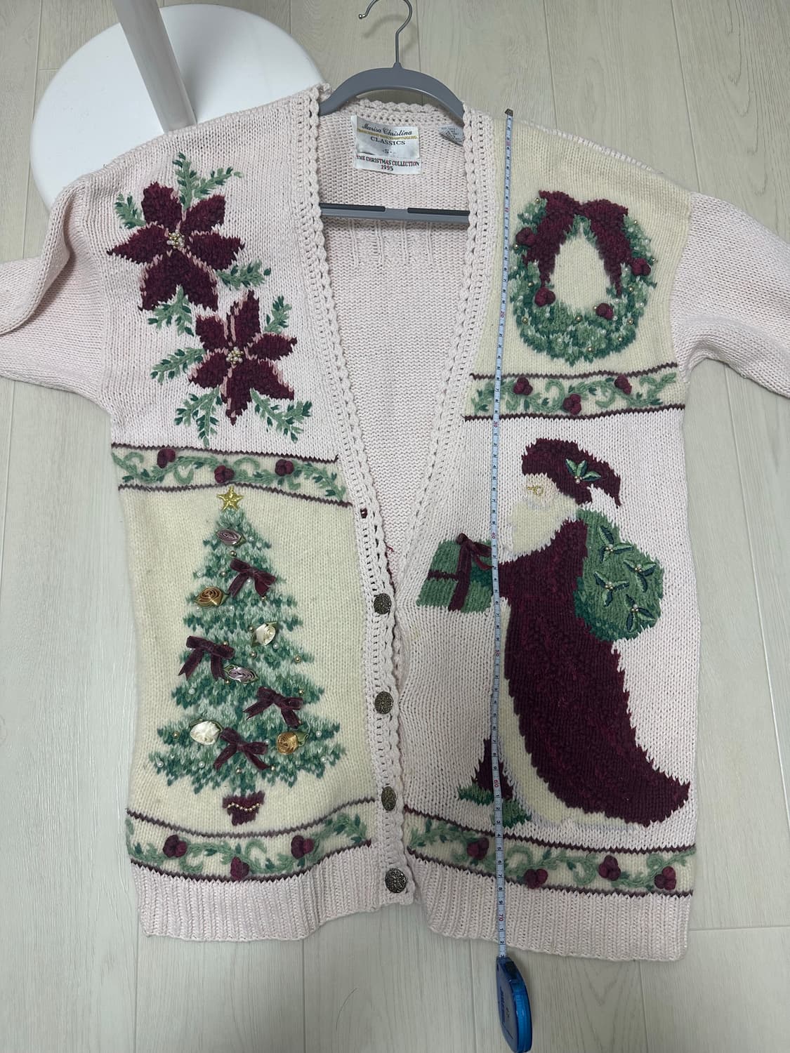 marisa christina 크리스마스 핑크 니트 가디건  상품이미지6