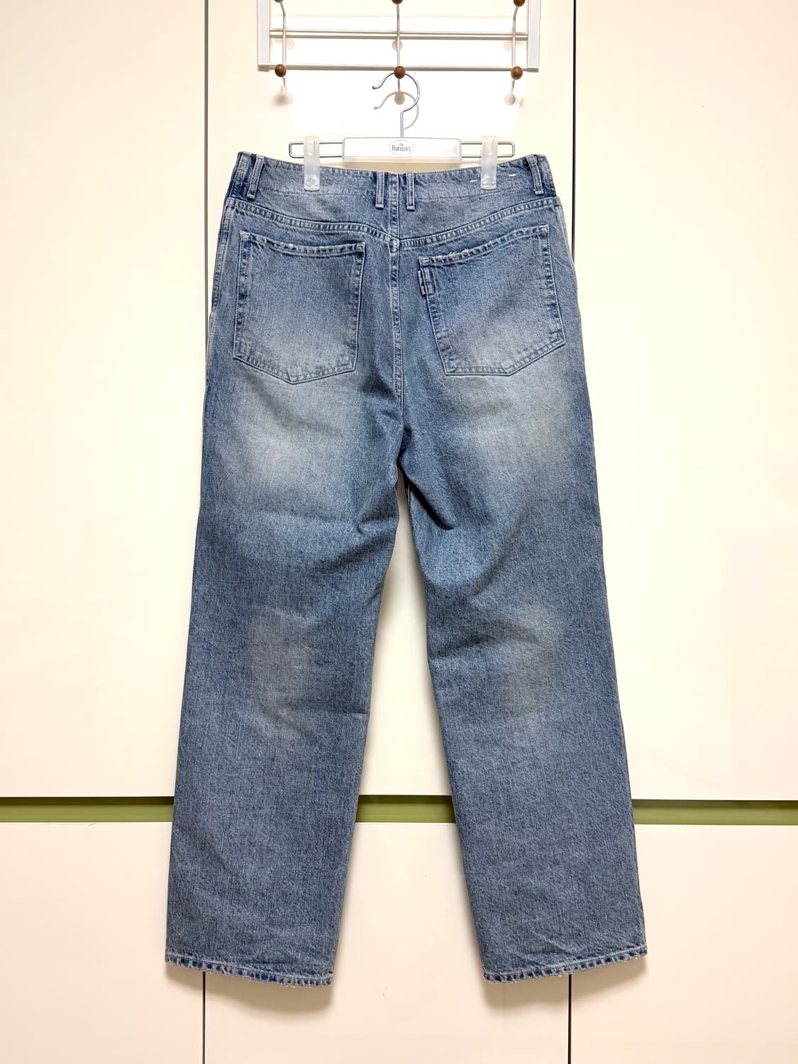 포터리 원워시드 와이드 데님팬츠 미드블루 상품이미지2
