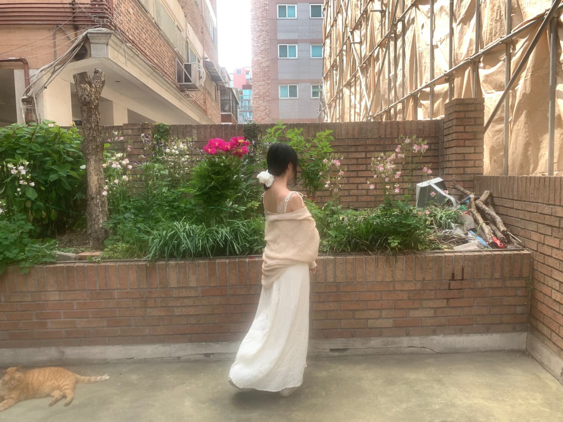 Linen slip dress(ivory) 상품이미지6