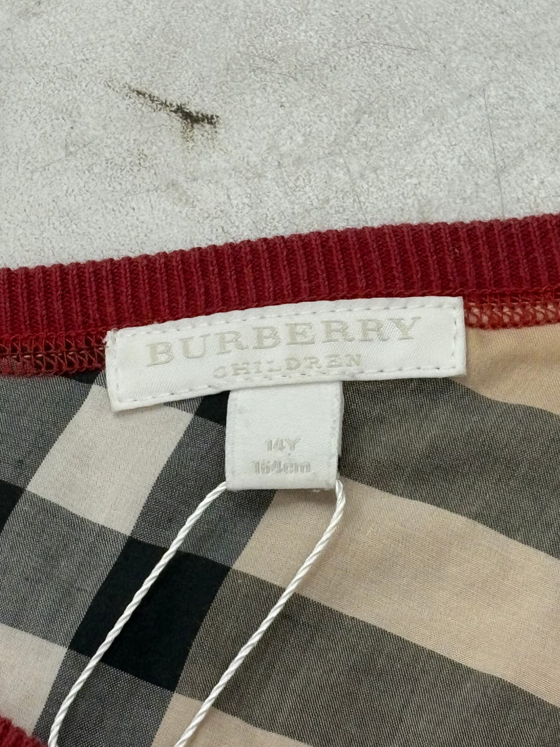 버버리 칠드런 체크 트림 코튼 가디건 상품이미지3