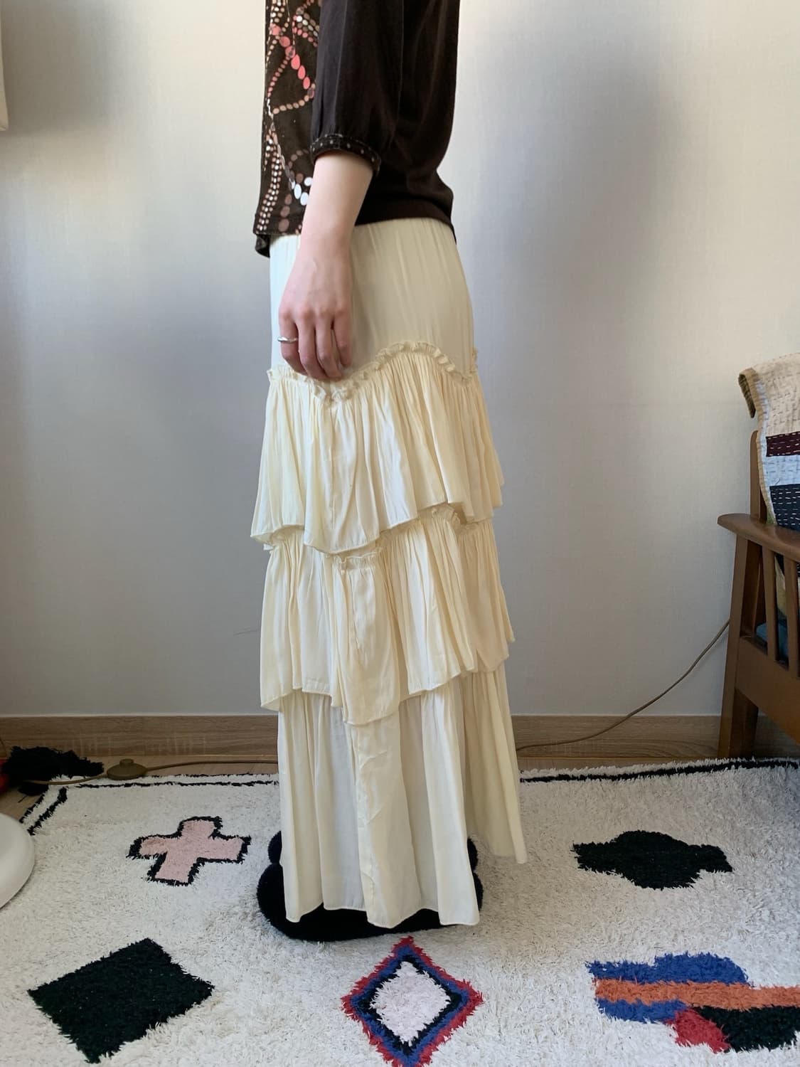 frill maxi skirt 상품이미지3