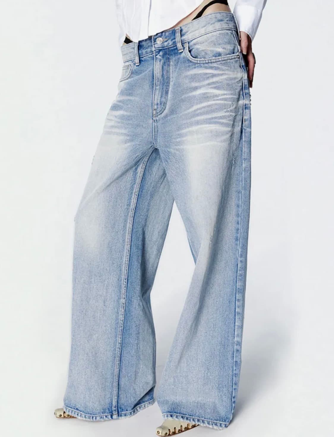 2000아카이브스 스나이더 와이드 데님 (블루) 상품이미지1