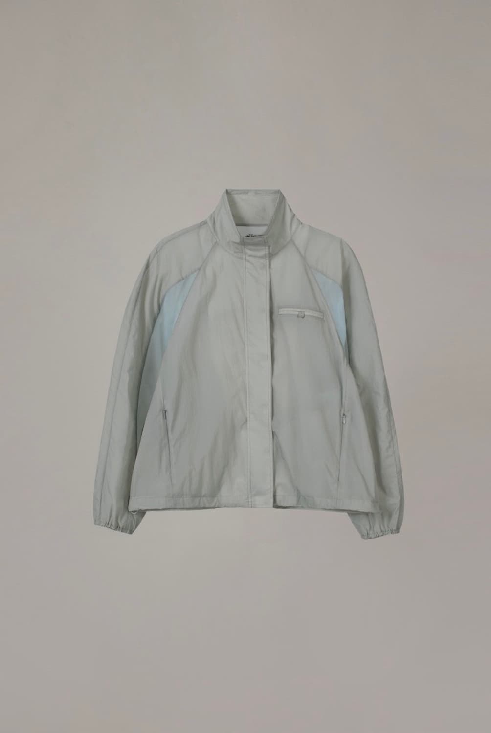 오버듀플레어 INCISION 나일론 블루종 점퍼 라이트 그레이/블루 상품이미지1