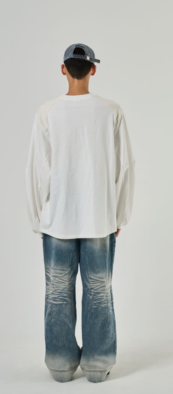 새상품 etce-WASHED BIKER DENIM PANTS (BLUE) 상품이미지7