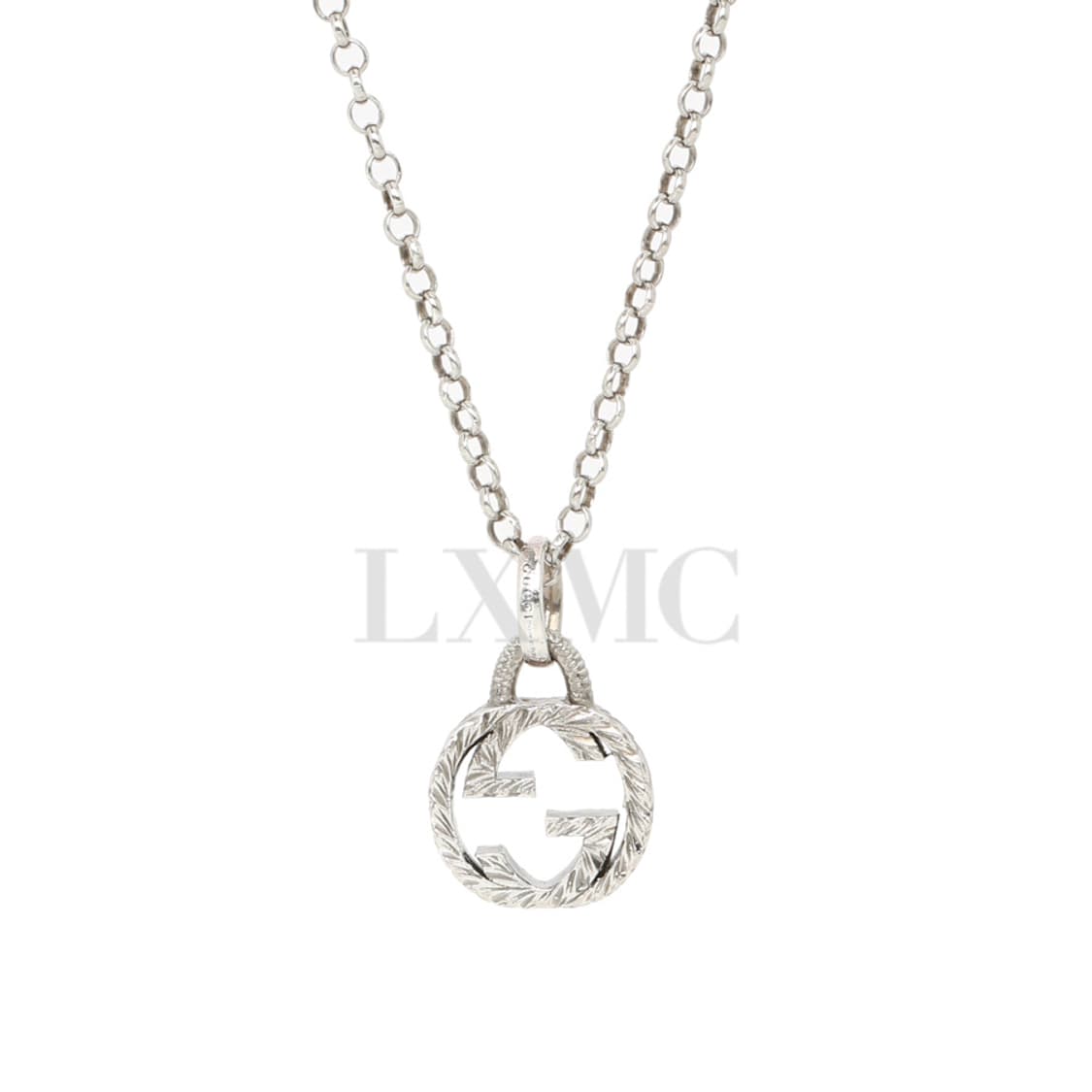 구찌 인터로킹 실버목걸이 GG로고 체인 네크리스 455535 상품이미지1