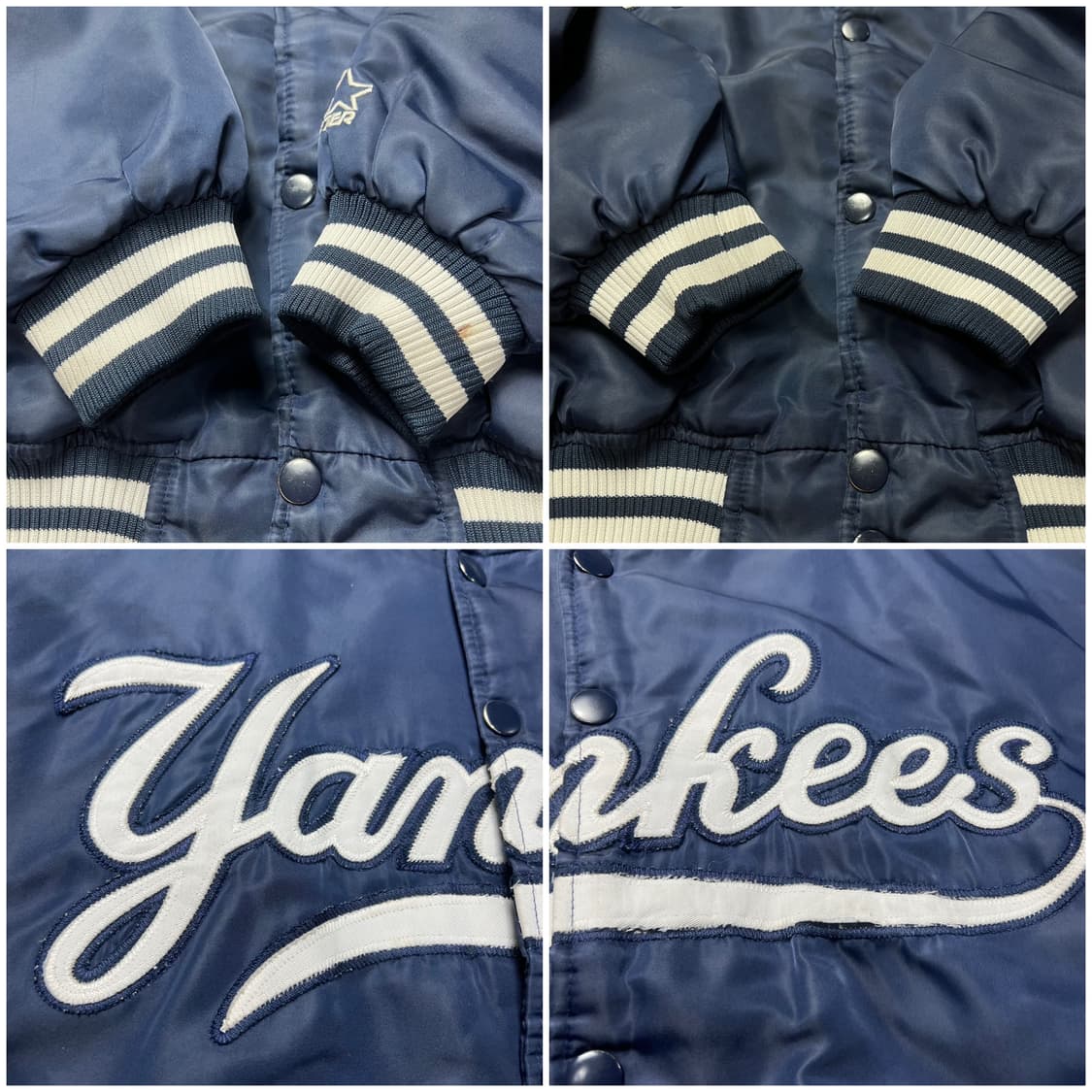 스타터 뉴욕 양키즈 스타디움 봄버 자켓 네이비 M 상품이미지7