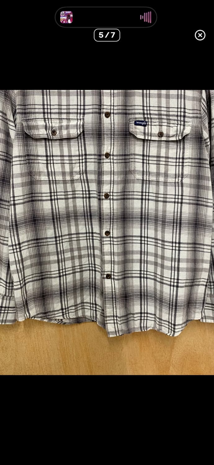 WRANGLER ombre check shirts 랭글러 옴브레 체크셔츠 상품이미지6
