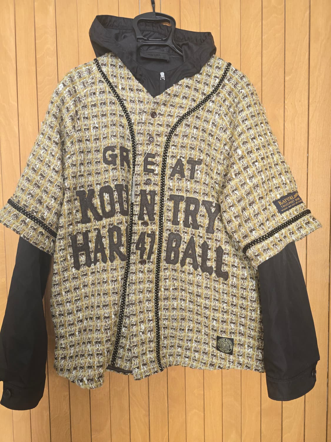 캐피탈 트위드 베이스볼 자켓 상품이미지1