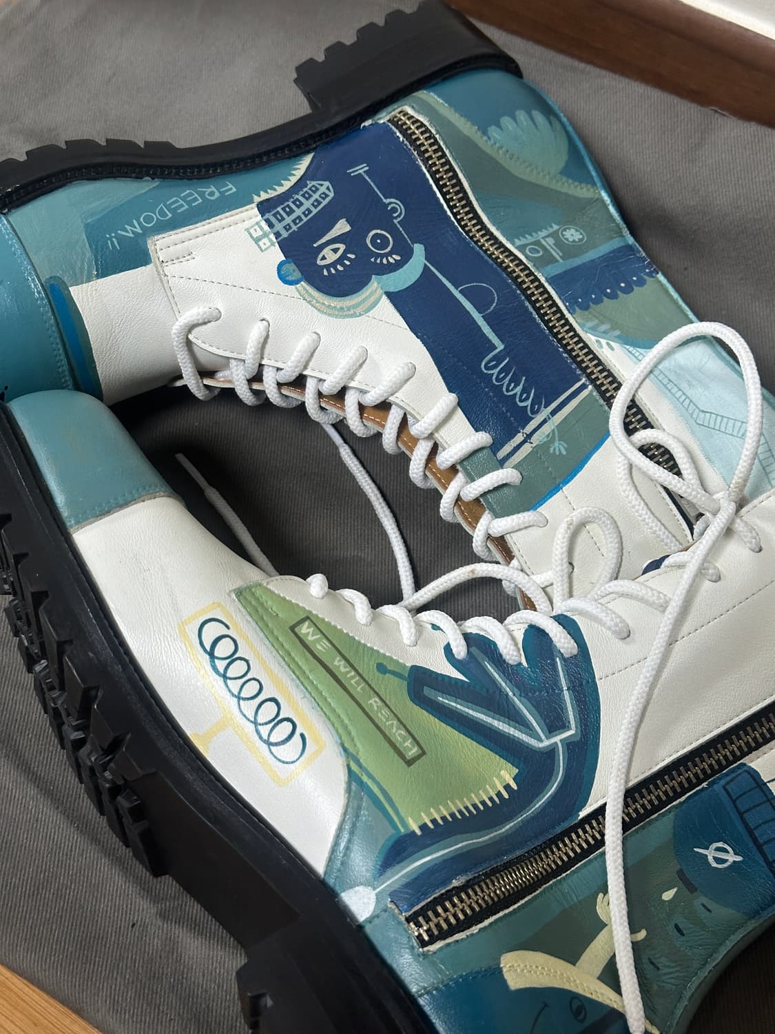 손신발 디자이너 콜라보 부츠 새상품 270 상품이미지1