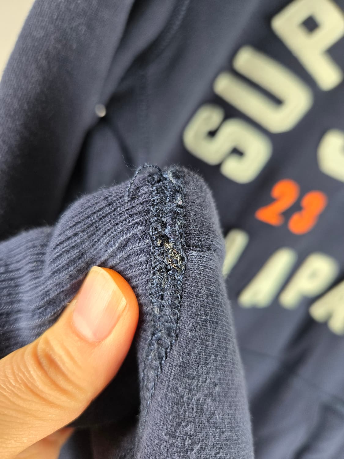 [무료배송]슈퍼드라이 M 남성 기모 후드티 후드 긴팔 티셔츠 상품이미지6