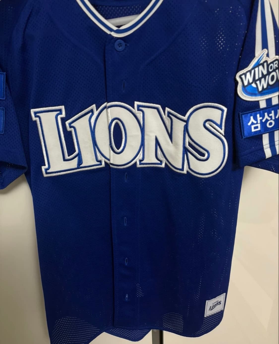 삼성라이온즈 올드 어웨이 유니폼 이재현 마킹 상품이미지1