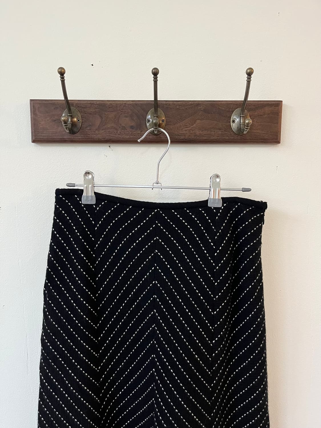 LEMIORE 스티치 캐시미어 스커트 상품이미지3