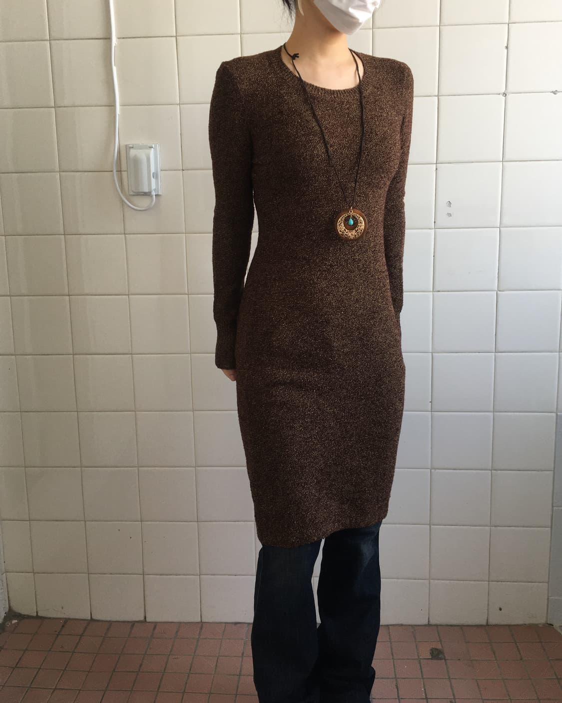 Glitter knit onepiece 상품이미지1