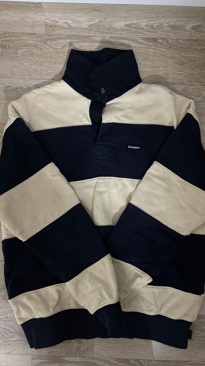 커버낫 캐주얼 스트릿 럭비 긴팔 카라티 상품이미지1