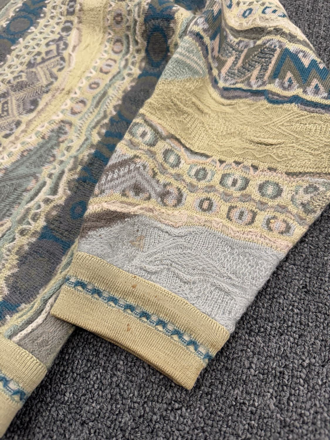 쿠지 빈티지 케이블 니트 가디건 상품이미지6