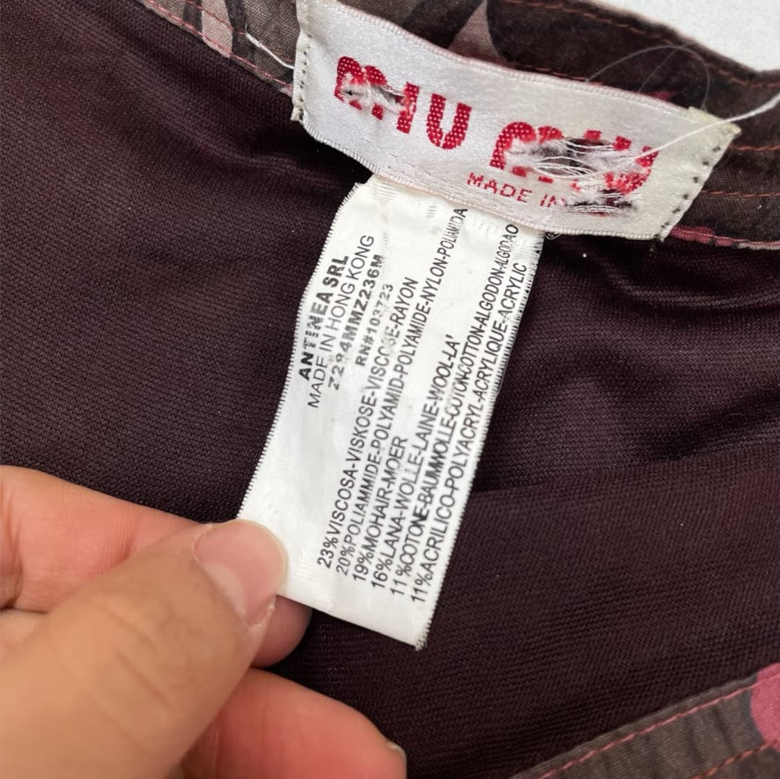 미우미우 Miu Miu 페이즐리 패턴 벌룬 미니스커트 상품이미지3