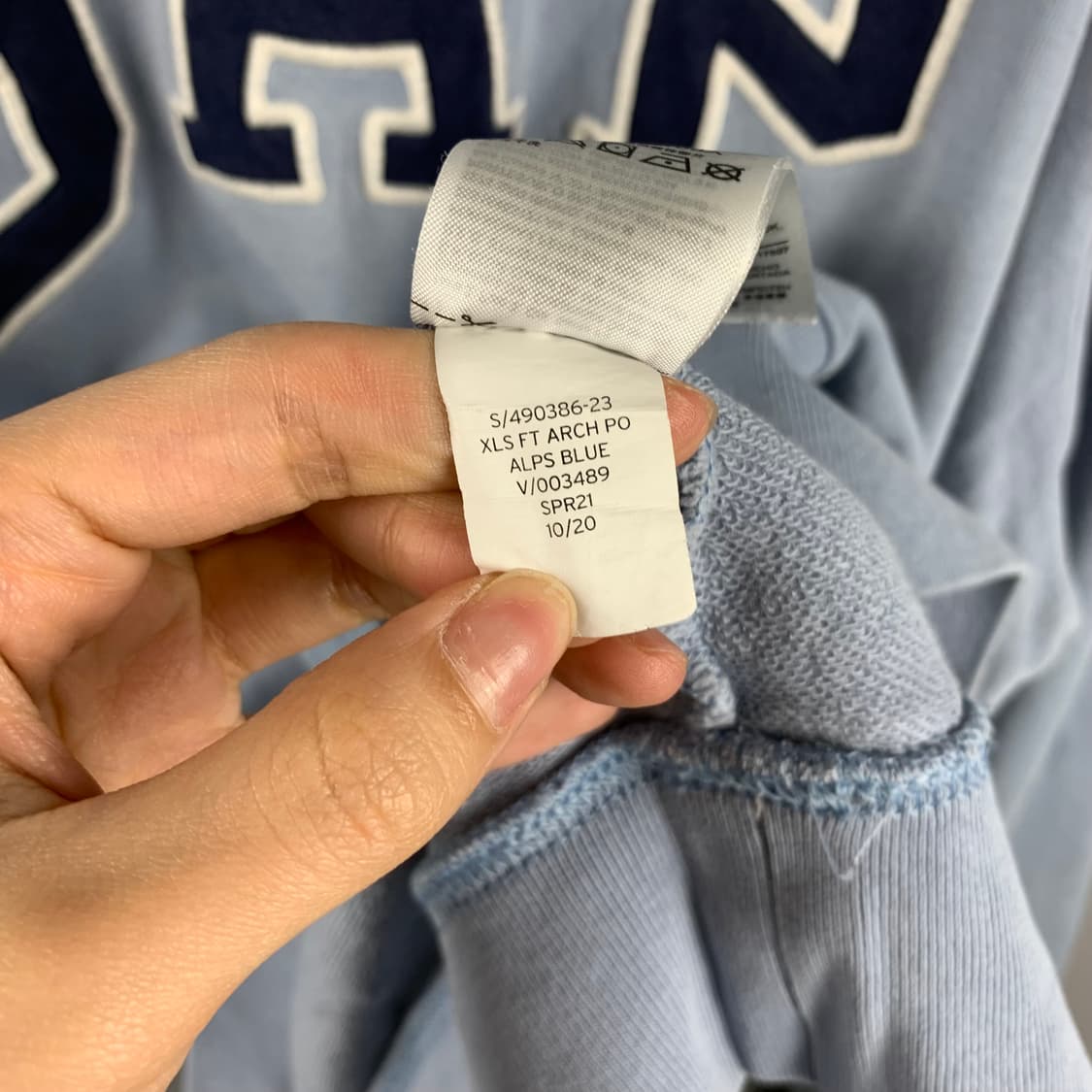 Gap 갭 베이비블루 후드티 상품이미지5