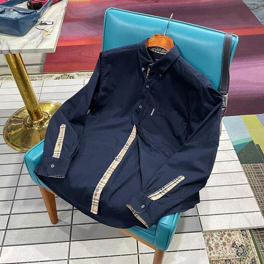 버버리 블루라벨 셔츠 made in ENGLAND (S 상품이미지1