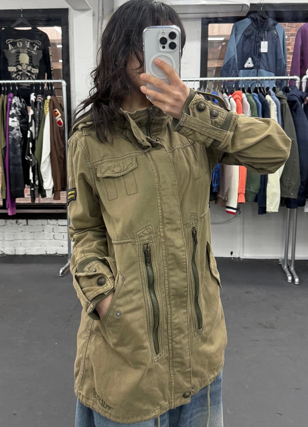 VTG Y2K 그런지 야상 자켓 상품이미지1