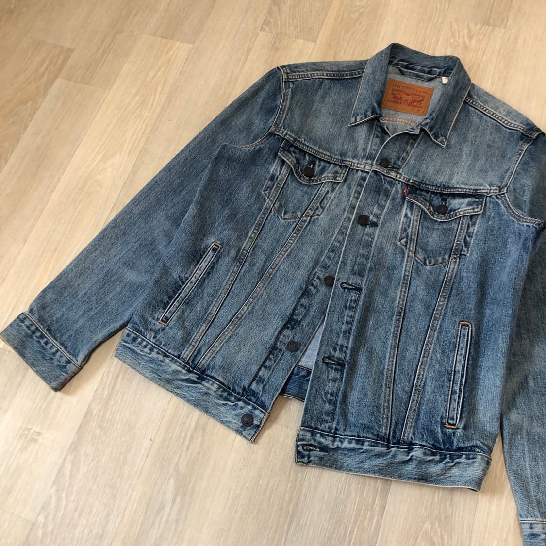 (L) 리바이스 Levi's 72334 워시드 연청 데님 자켓 상품이미지2