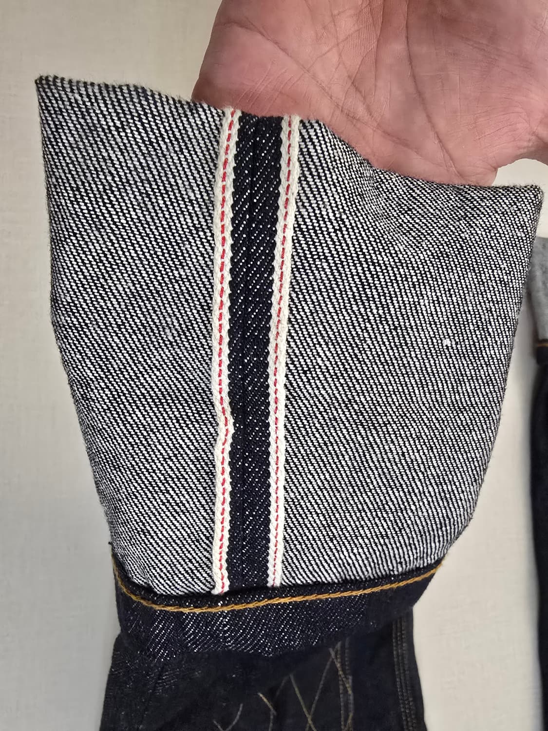 시몬스 더블니 다이아몬드스티치 생지데님 상품이미지2