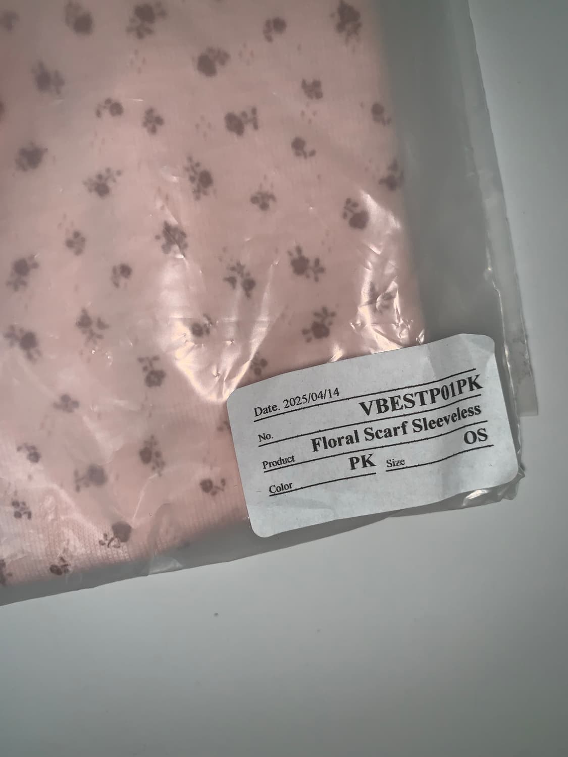 Floral Scarf Sleeveless pink 상품이미지6