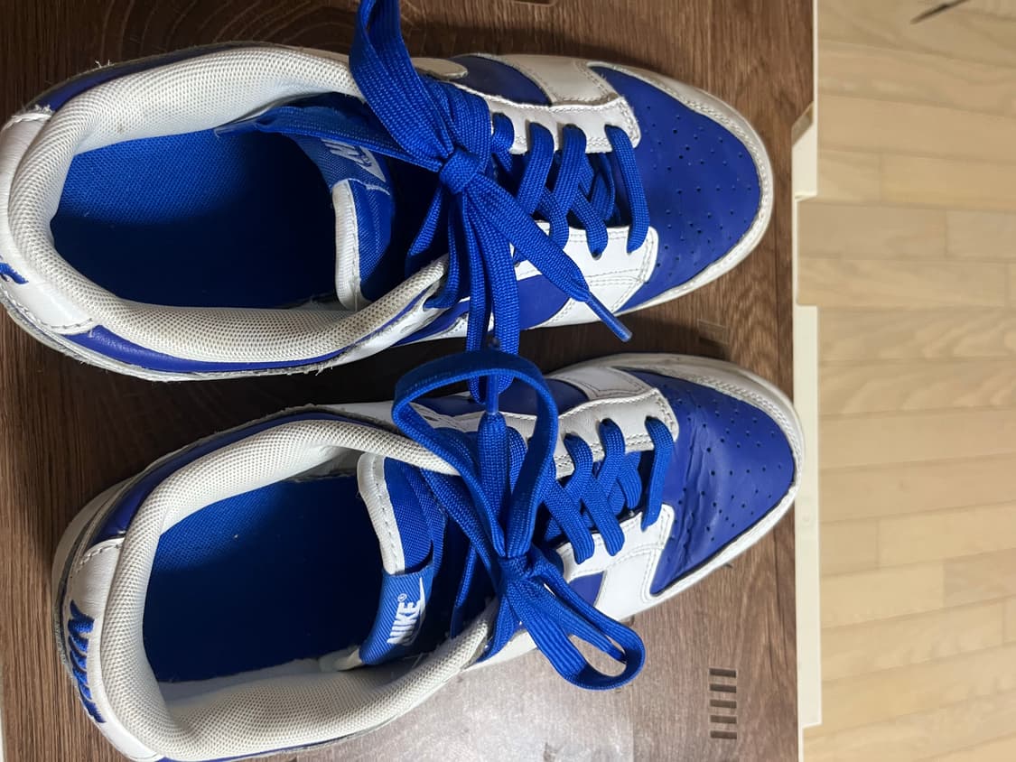 나이키 덩크로우 흰/파 260사이즈 급쳐 상품이미지1