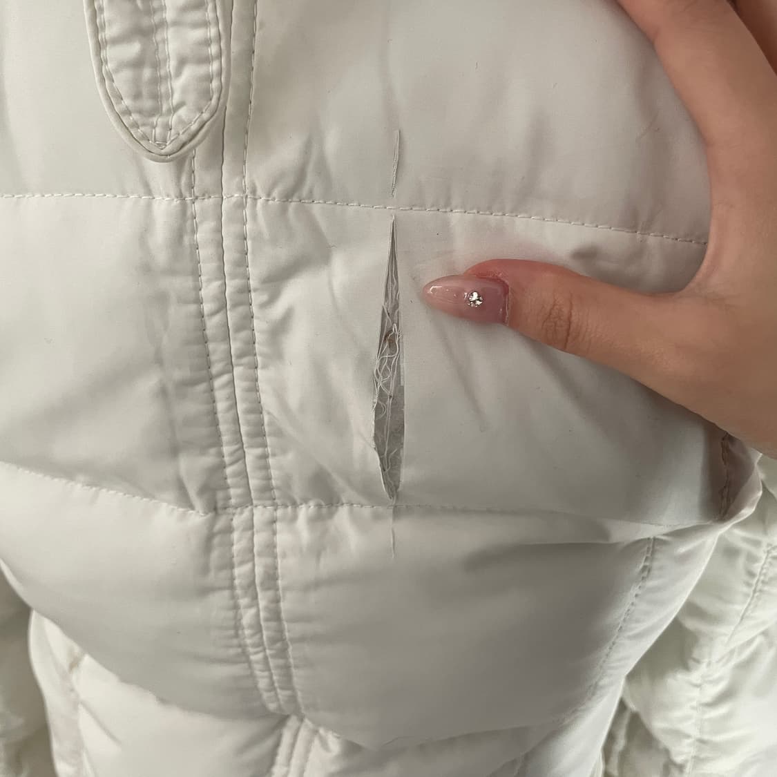 아베크롬비 화이트 울프죠 패딩 아베크롬비 울프죠 y2k 빈티지 패딩 상품이미지3