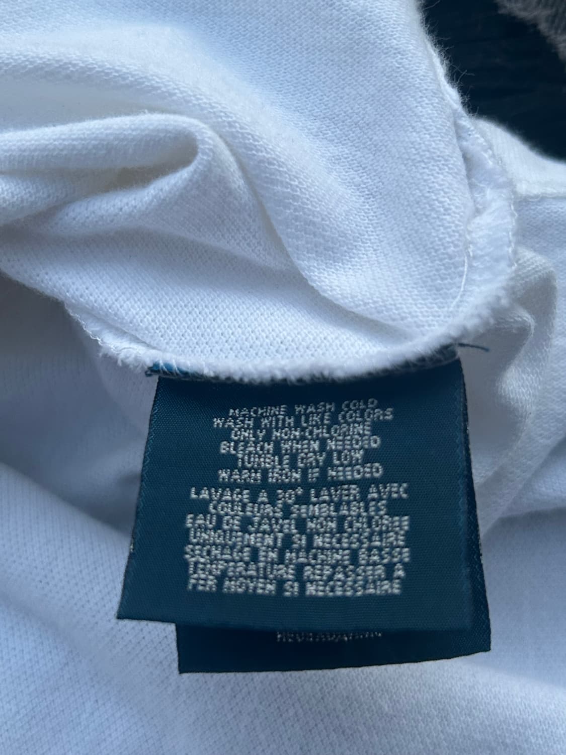 *rare* 2000s 폴로 화이트 빅포니 카라 반팔티 상품이미지5