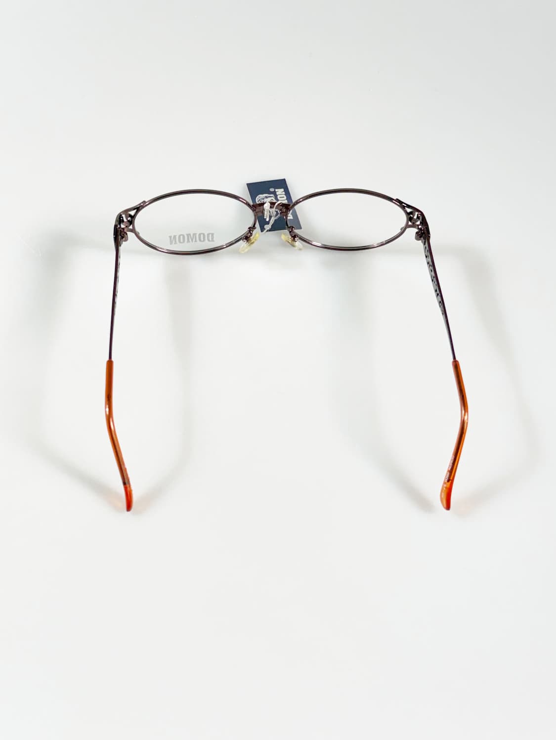 90s DOMON 슬림 오벌 메탈 프레임 빈티지 안경 상품이미지5