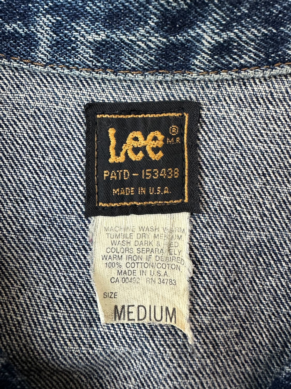90s Lee 라이더스 USA 데님 트러커 자켓 M 상품이미지9