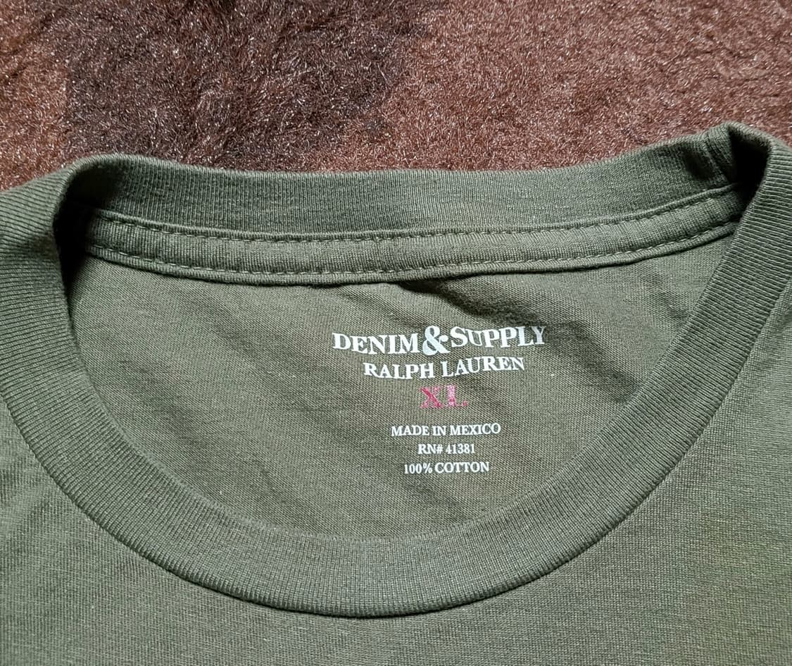(새상품)데님앤서플라이 남성용 올리브그린 반팔티셔츠(XL) 상품이미지5