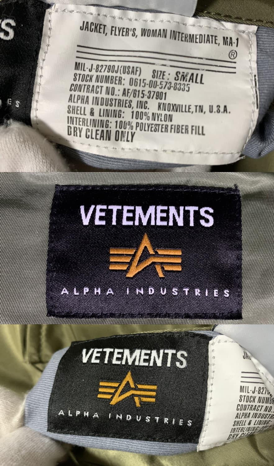 베트멍 리버시블 봄버 카키 올리브 s 상품이미지6