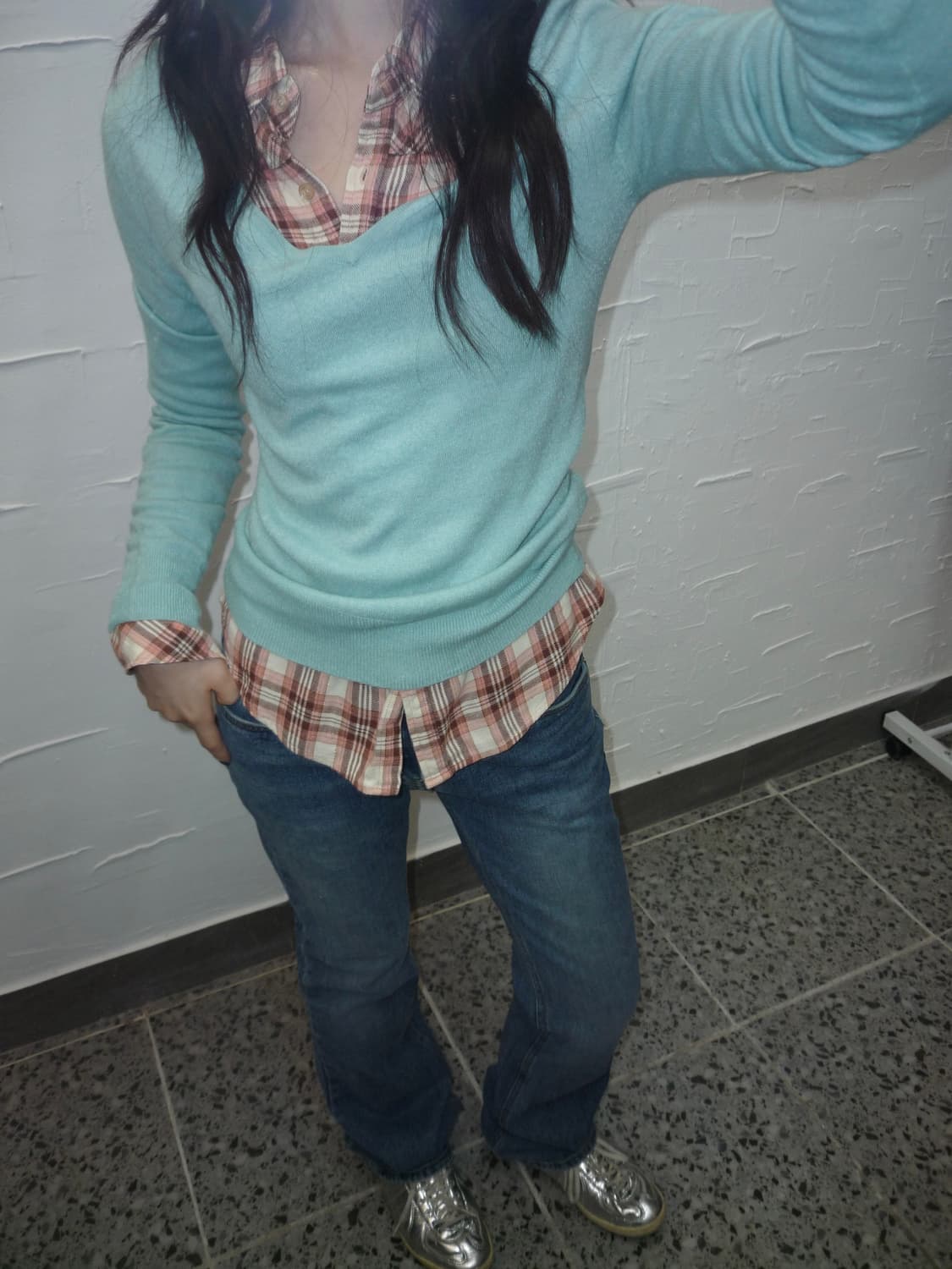 sky deep v neck knit 상품이미지4